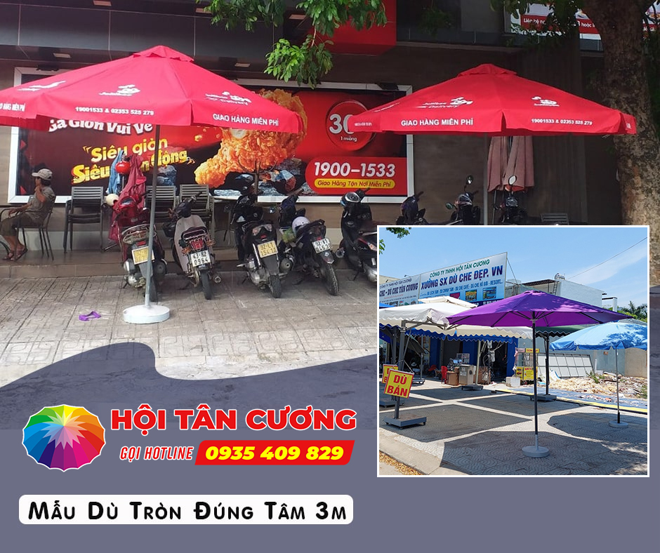 dù che nắng quán cafe tại đà nẵng